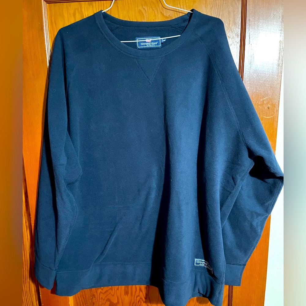 Vineyard Vines Navy Fleece pull over